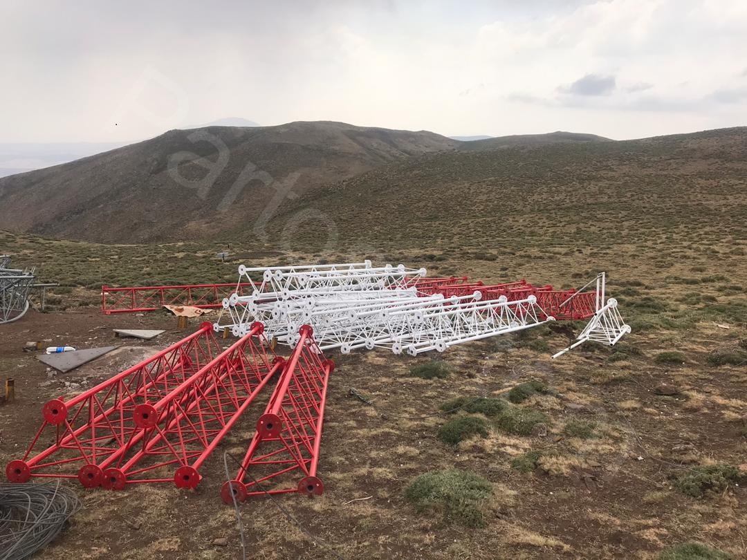 سکشن های گالوانیزه رنگ شده دکل سرد سیری